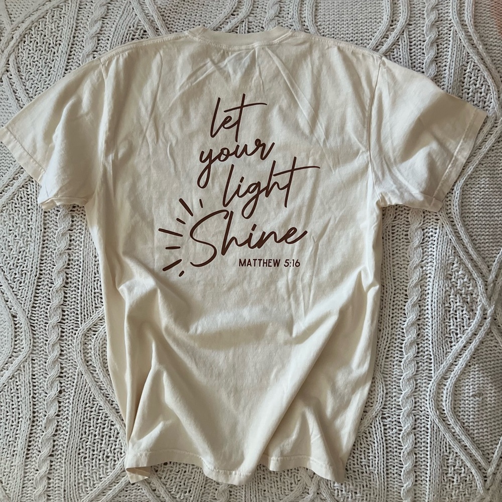 Comfort Colors Cream Tee Graphic Inspiration Print